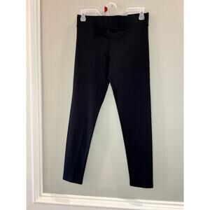 BCBGeneration Black Cropped Nylon Wide Band Leggings Sz XS